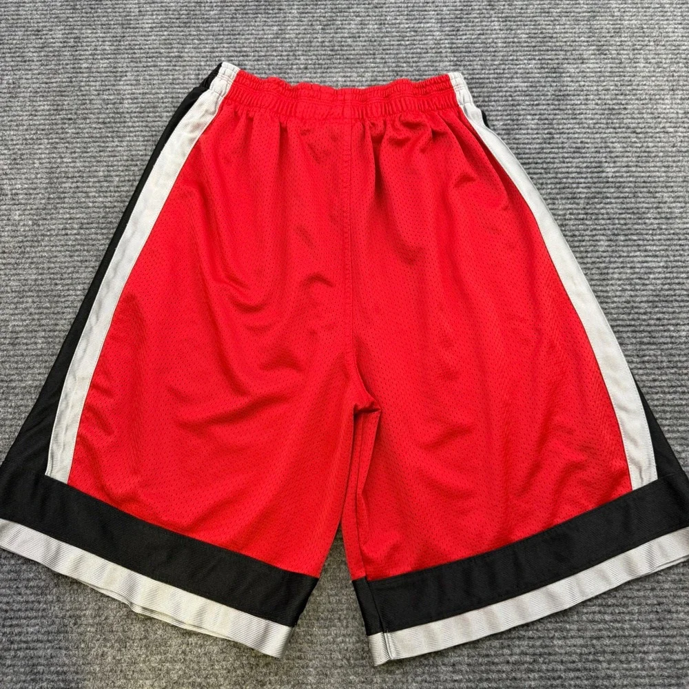 Vintage Reebok RBK Dazzle Basketball Shorts Size Medium Red Shimmer Super Shiny